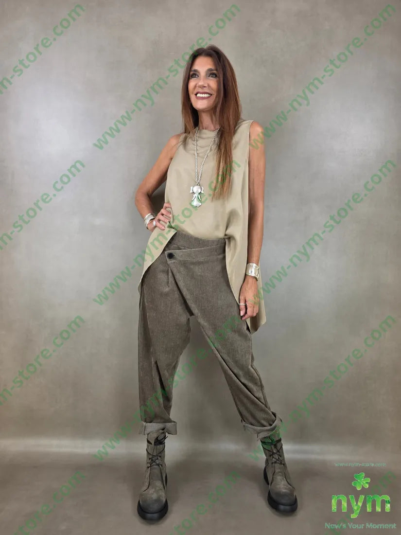 tunica di viscosa scollata dietro 77vi23li - CAMICIA