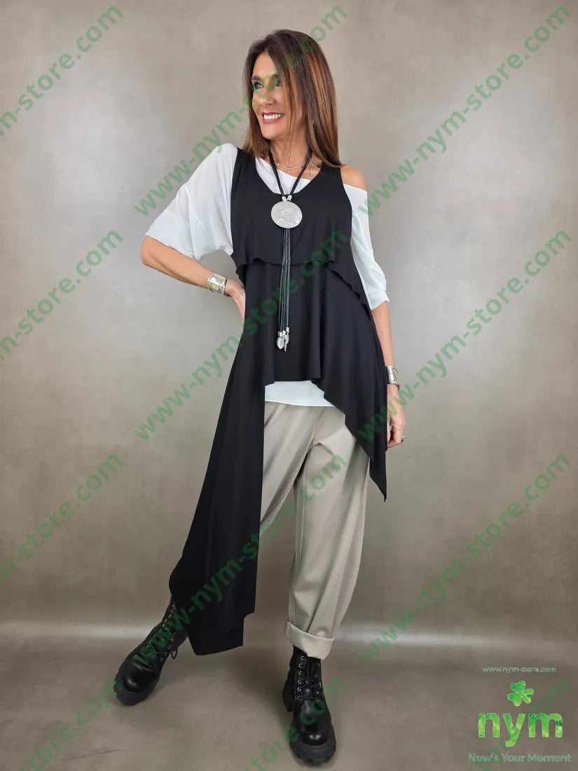 tunica georgette over 100pl CAMICIA