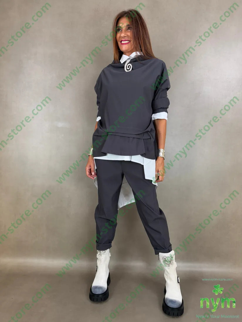 tunica in bengalina piega 79vi19ny2ea - CAMICIA