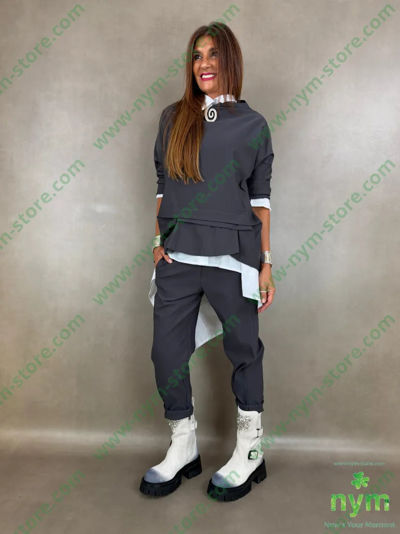 tunica in bengalina piega 79vi19ny2ea - CAMICIA