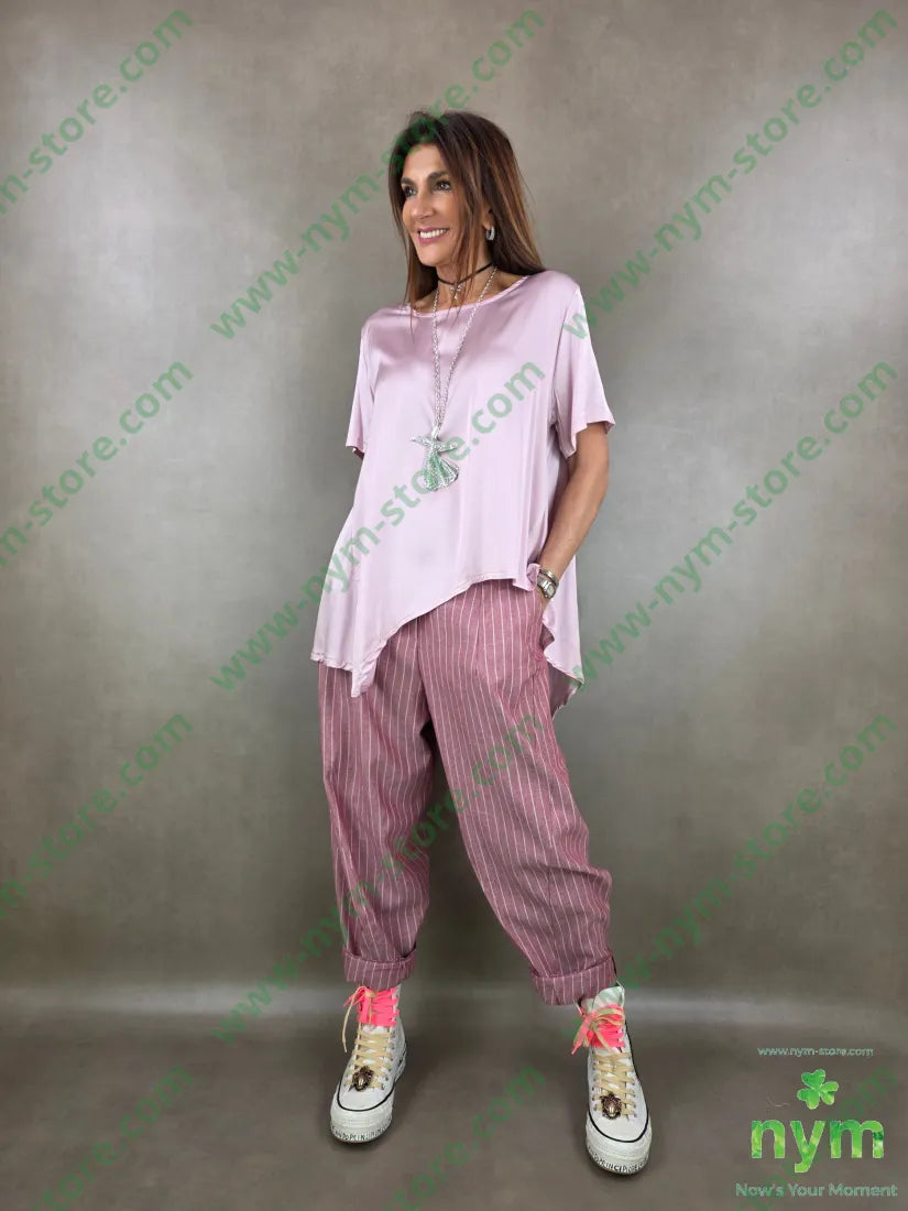 tunica in viscosa manica corta lunga dto 52vi45ry3ea U / ROSA / PE26 CAMICIA