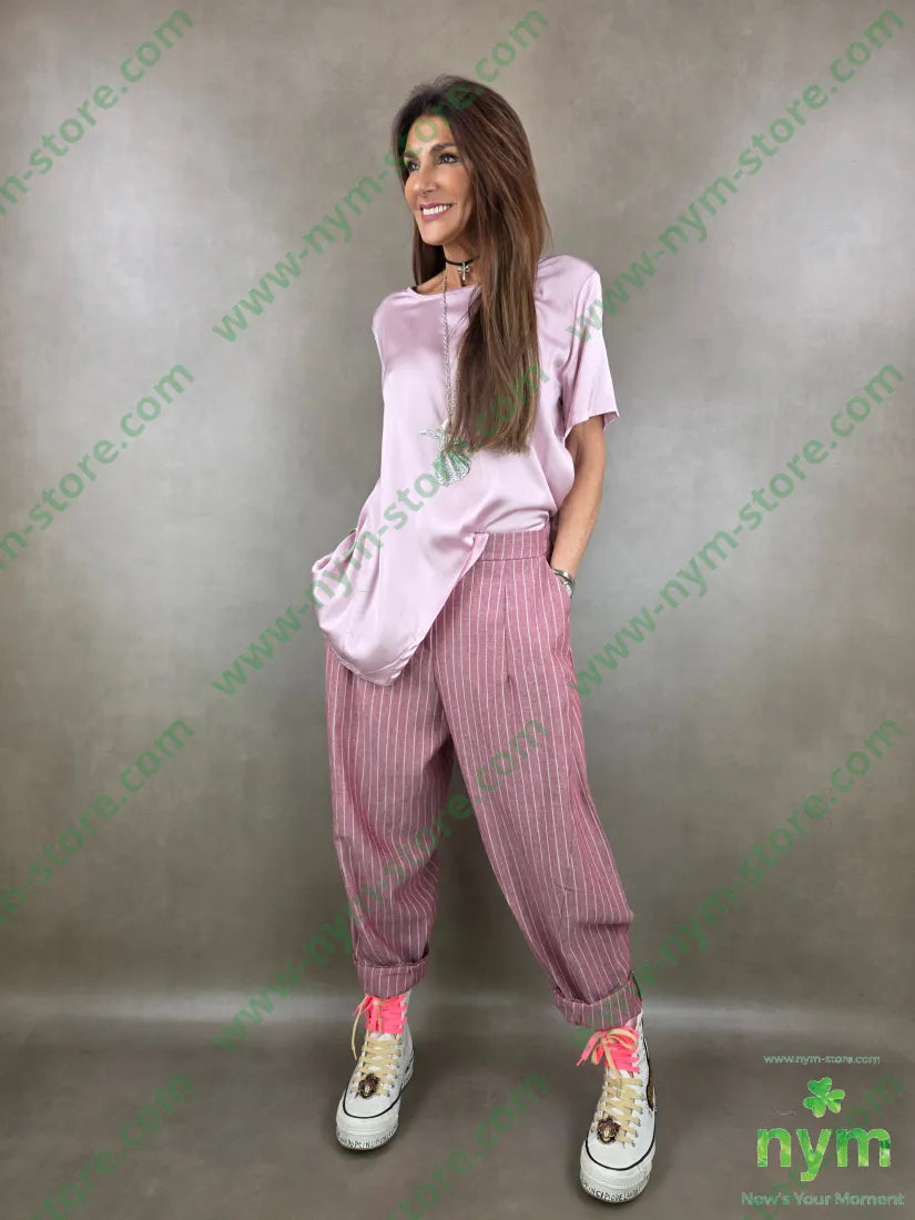 tunica in viscosa manica corta lunga dto 52vi45ry3ea U / ROSA / PE26 CAMICIA