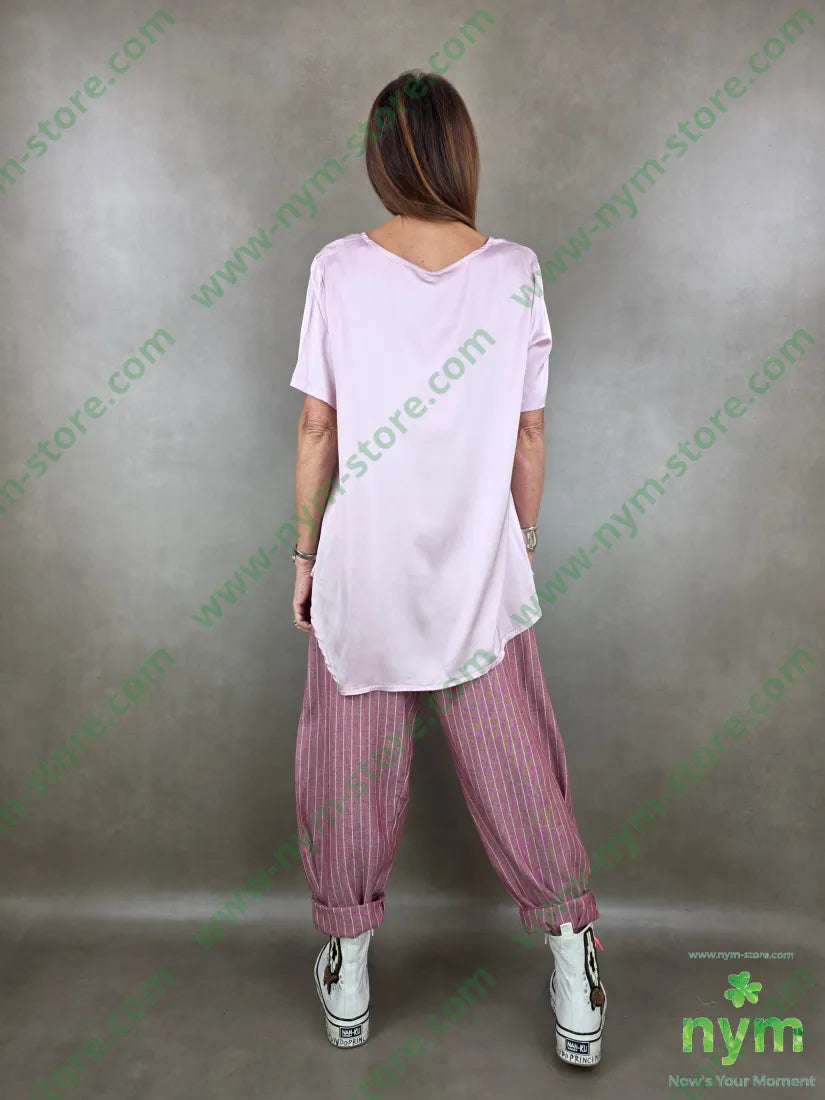 tunica in viscosa manica corta lunga dto 52vi45ry3ea U / ROSA / PE26 CAMICIA