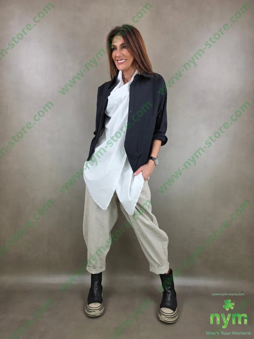 tunica incrocio di bengalina 65vi30ny5ea - CAMICIA