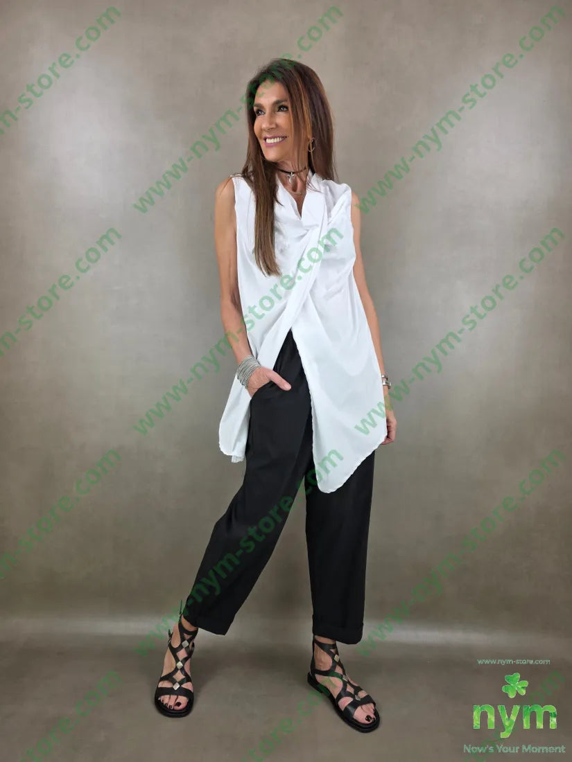 tunica incrocio di bengalina 65vi30ny5ea - CAMICIA