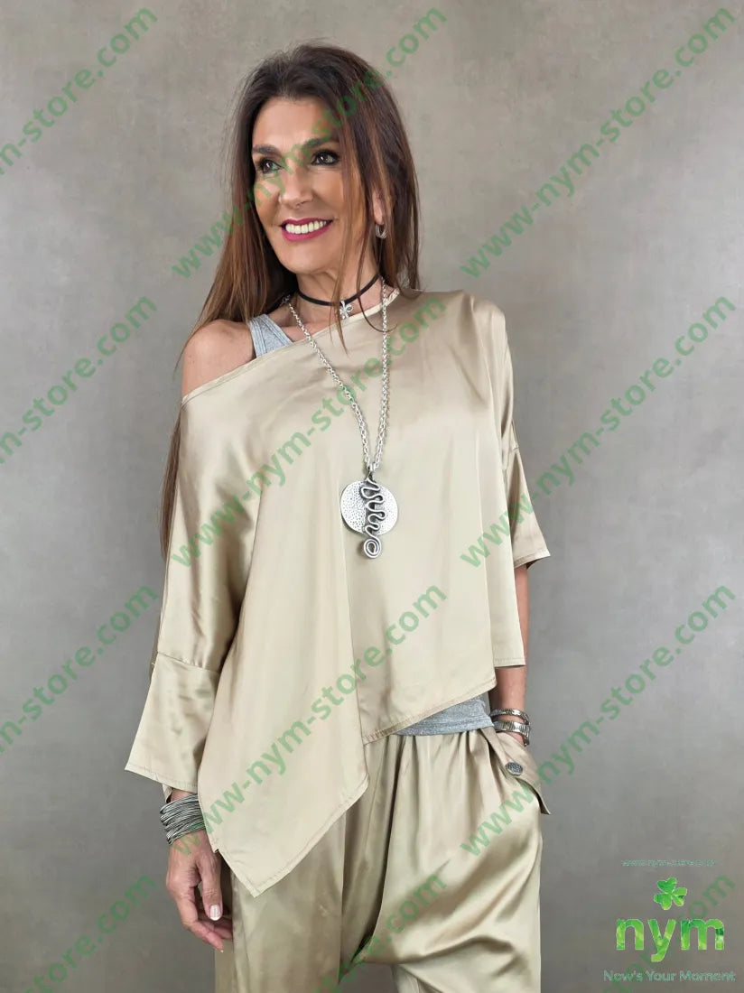 tunica irregolare elastan 96vi4ea - CAMICIA