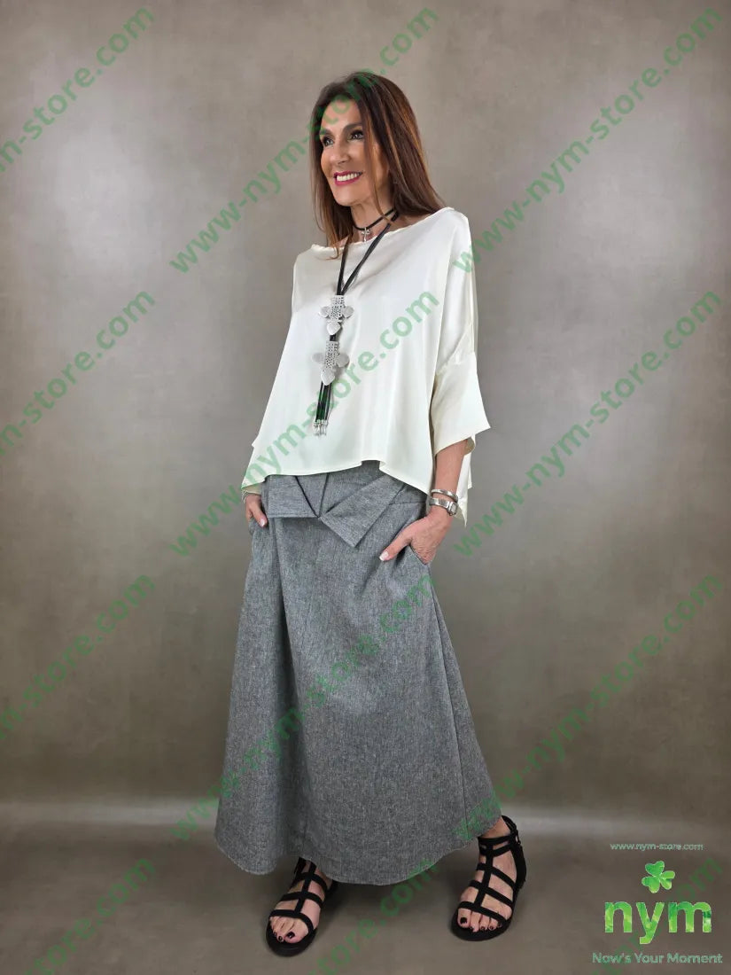 tunica irregolare elastan 96vi4ea - CAMICIA