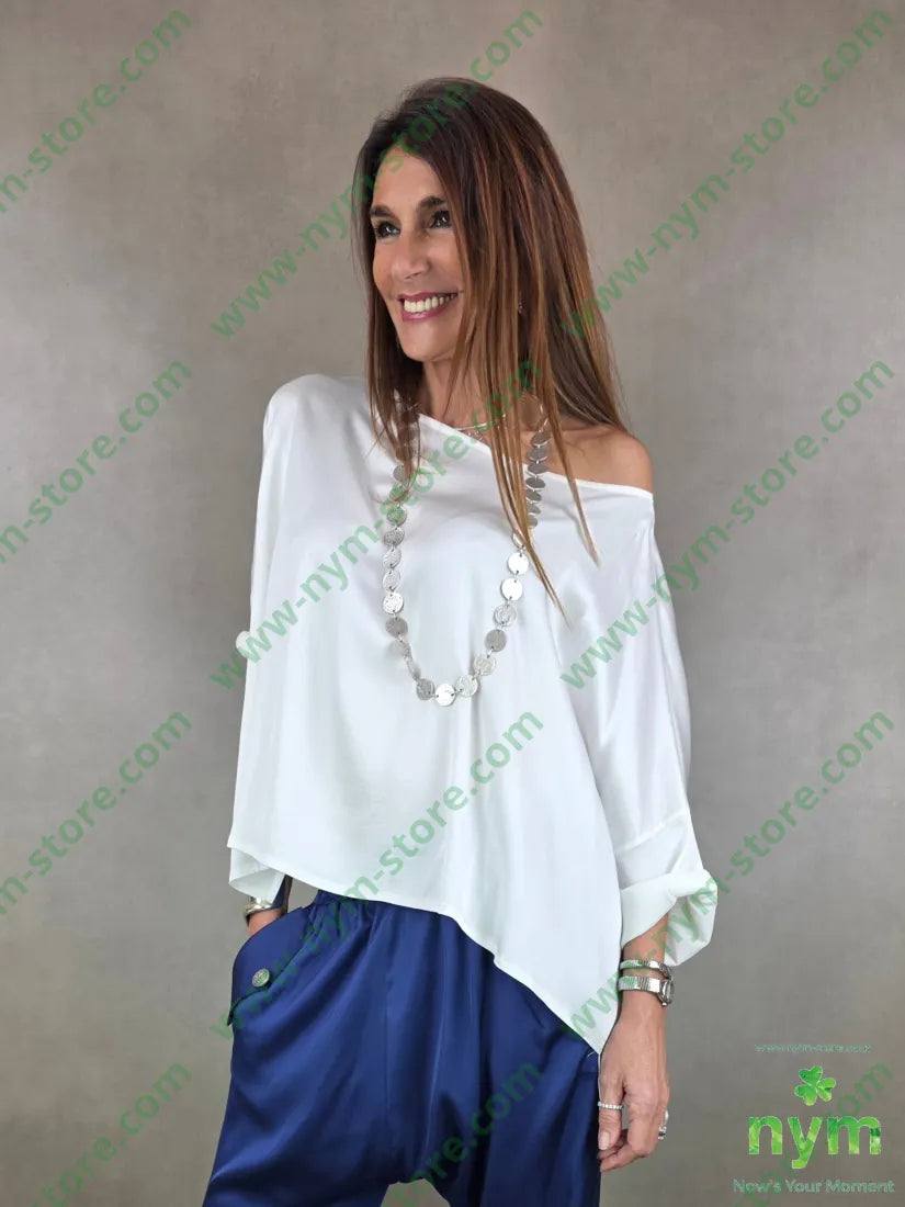 tunica irregolare elastan 96vi4ea U / BIANCO / PE26 CAMICIA