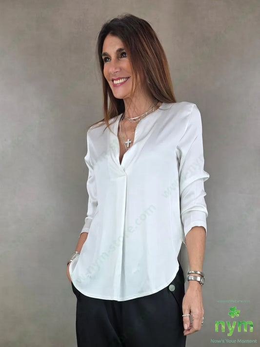 tunica kaftano elastan 96vi4ea 1 / BIANCO / PE26 CAMICIA