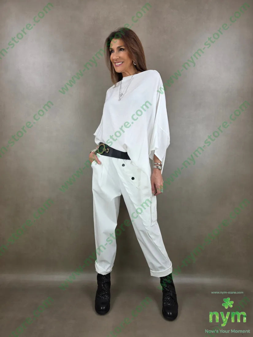 tunica leggera superover uno spacco 84vi16pa - U / PANNA / PE26 - CAMICIA