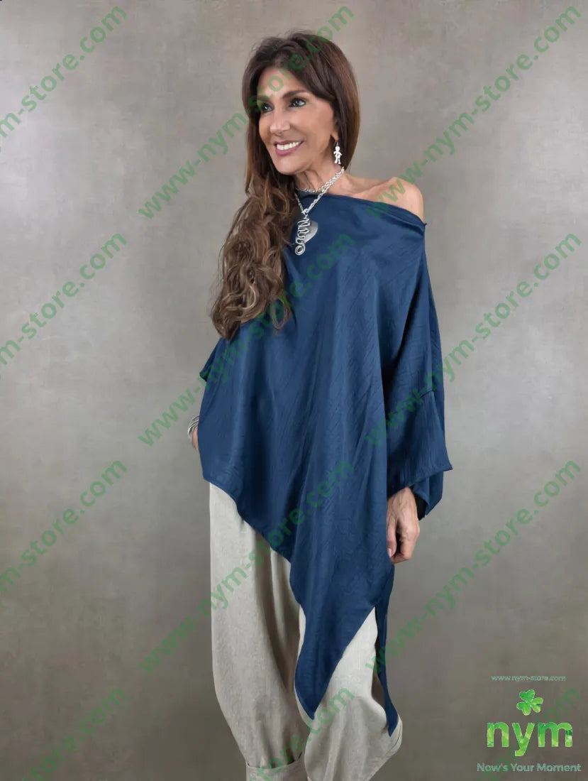 tunica leggera superover uno spacco 84vi16pa - U / BLU / PE26 - CAMICIA