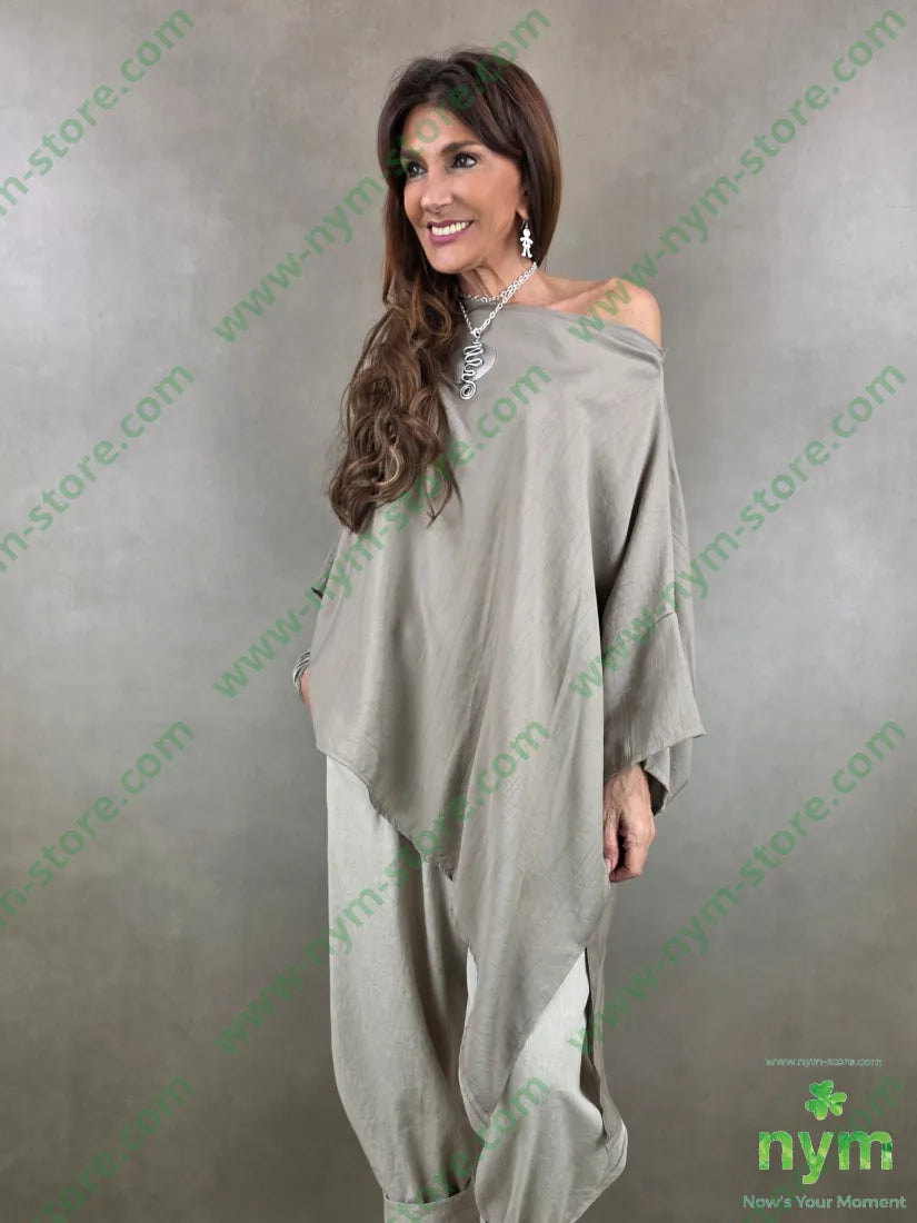 tunica leggera superover uno spacco 84vi16pa - U / FANGO C. / PE26 - CAMICIA