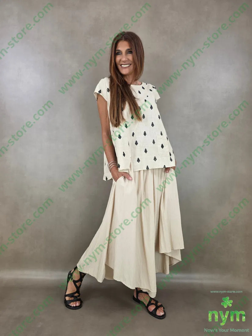 tunica manica aletta stemmi 85vi15li - U / SABBIA / PE26 - CAMICIA