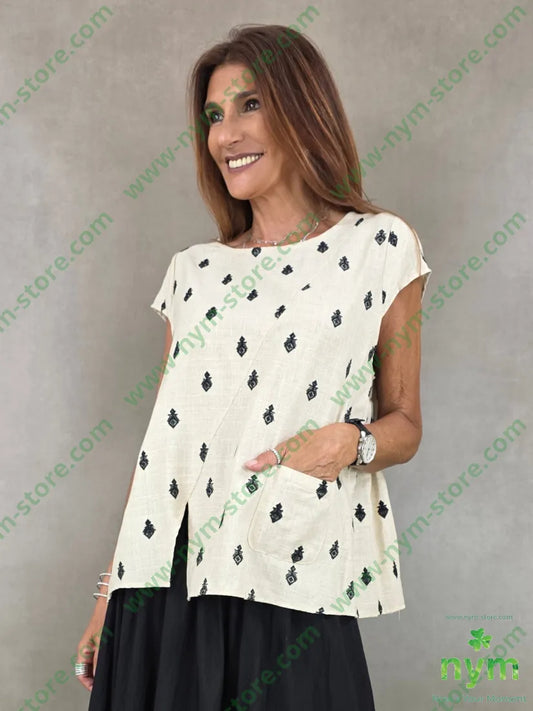 tunica manica aletta stemmi 85vi15li - U / SABBIA / PE26 - CAMICIA