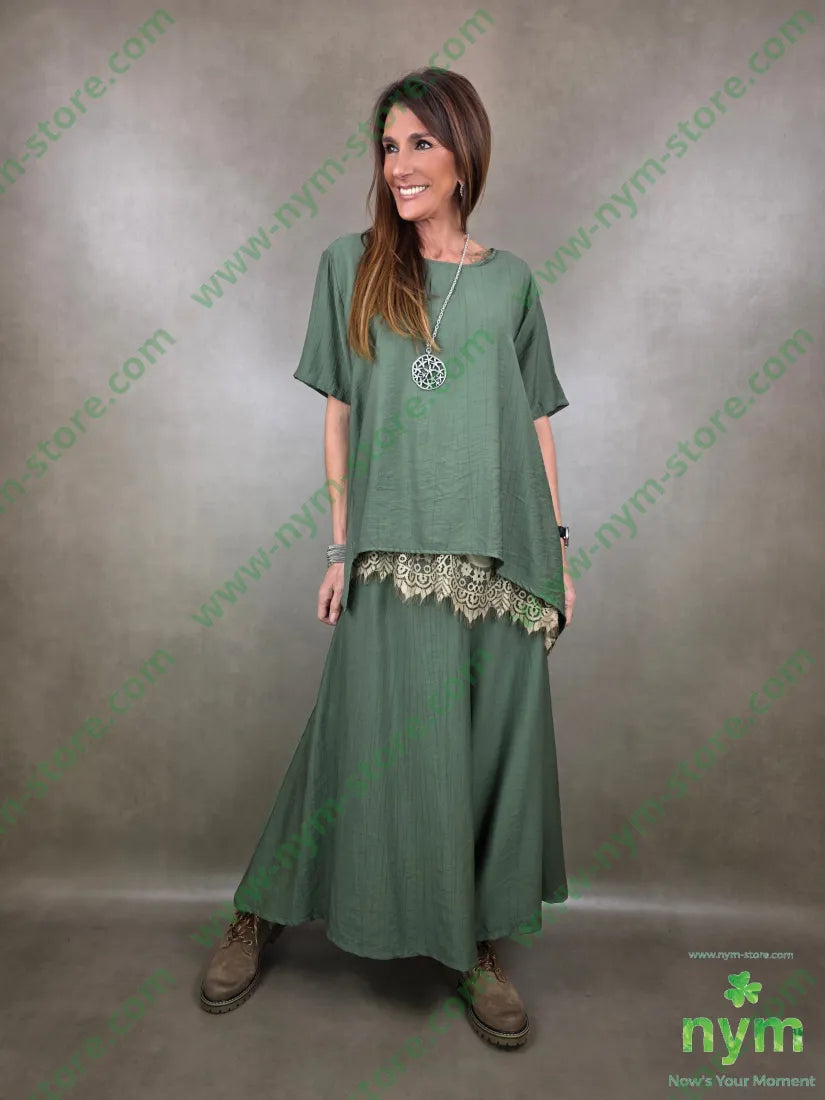 tunica manica corta una punta 84vi16pa CAMICIA