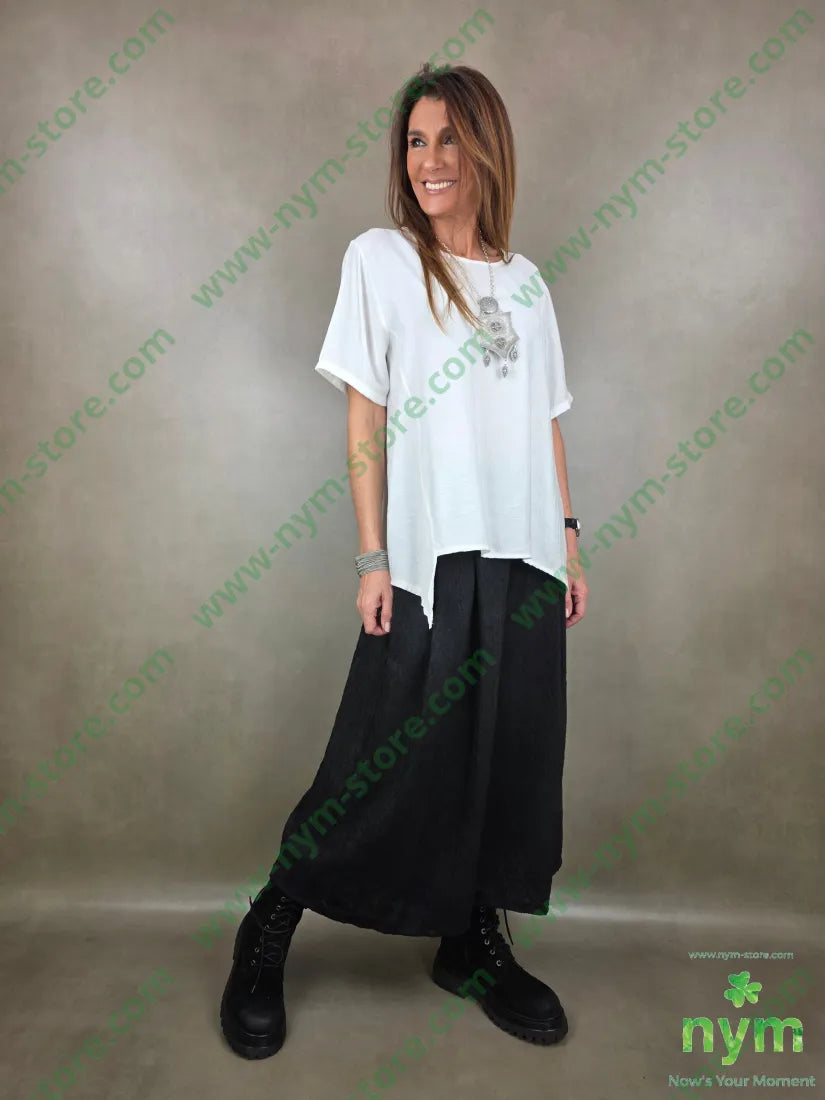 tunica manica corta una punta 84vi16pa CAMICIA