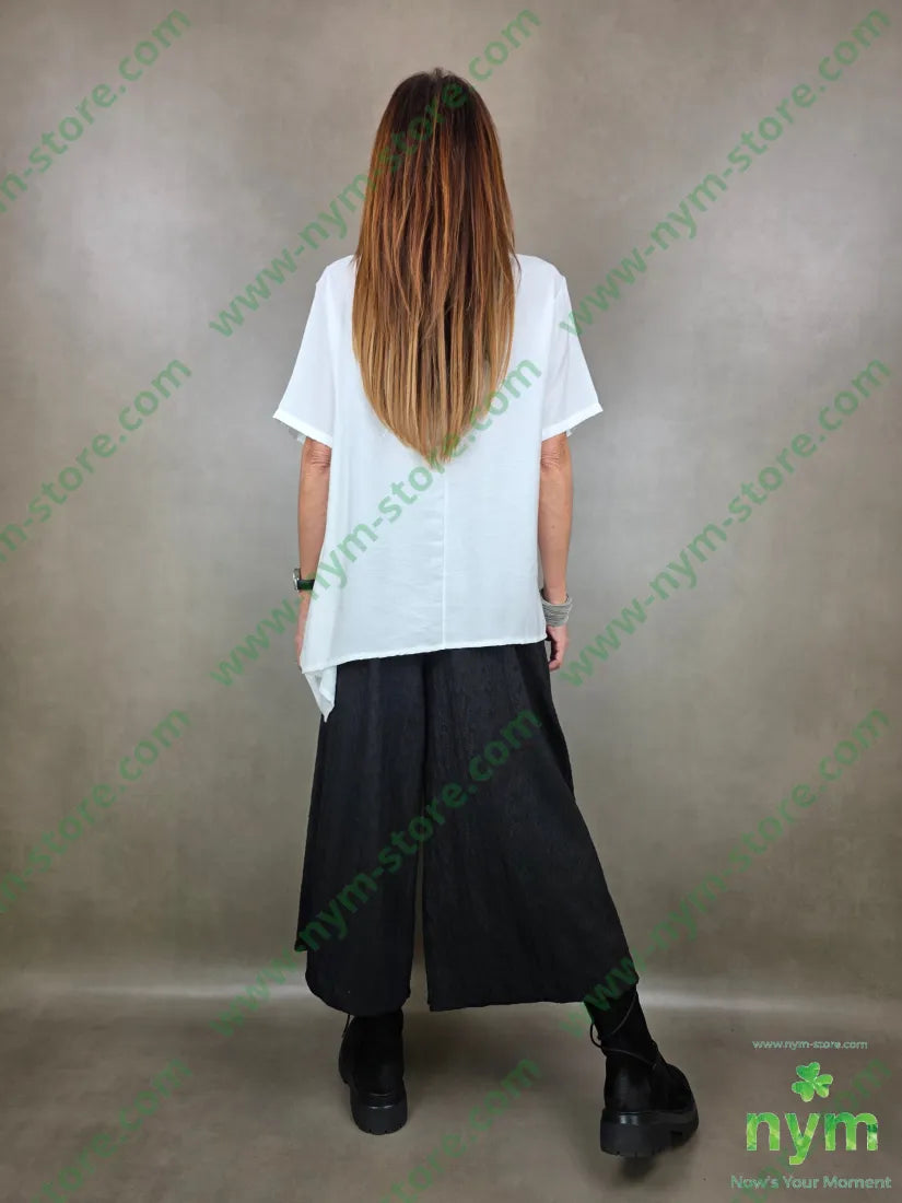 tunica manica corta una punta 84vi16pa CAMICIA