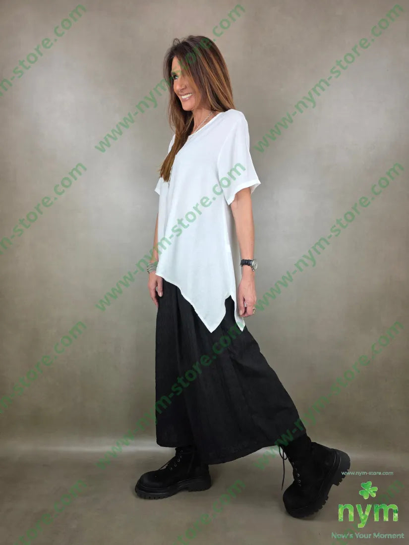 tunica manica corta una punta 84vi16pa CAMICIA