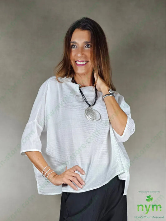 tunica micro plisse 68vi32pa U / PANNA / AI25 CAMICIA