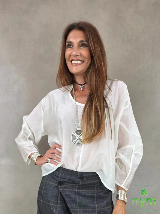 tunica motivo manica 85ly15pl - CAMICIA