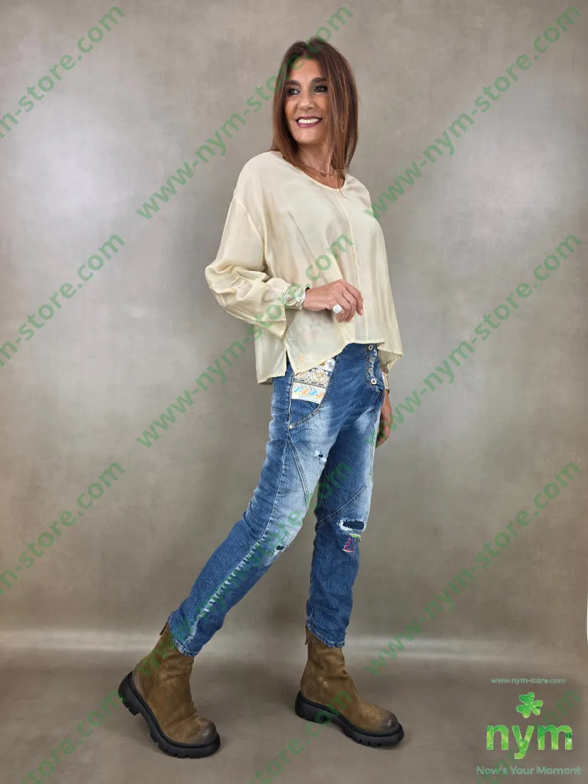tunica motivo manica 85ly15pl - CAMICIA