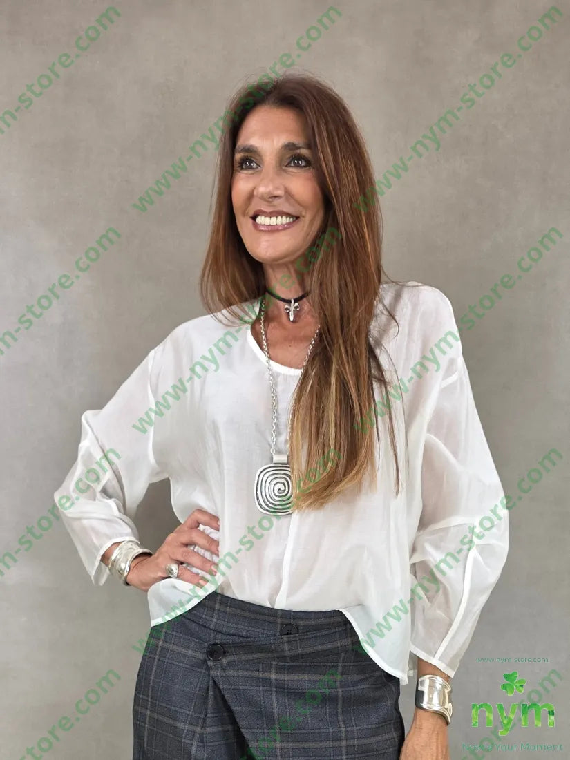tunica motivo manica 85ly15pl - CAMICIA