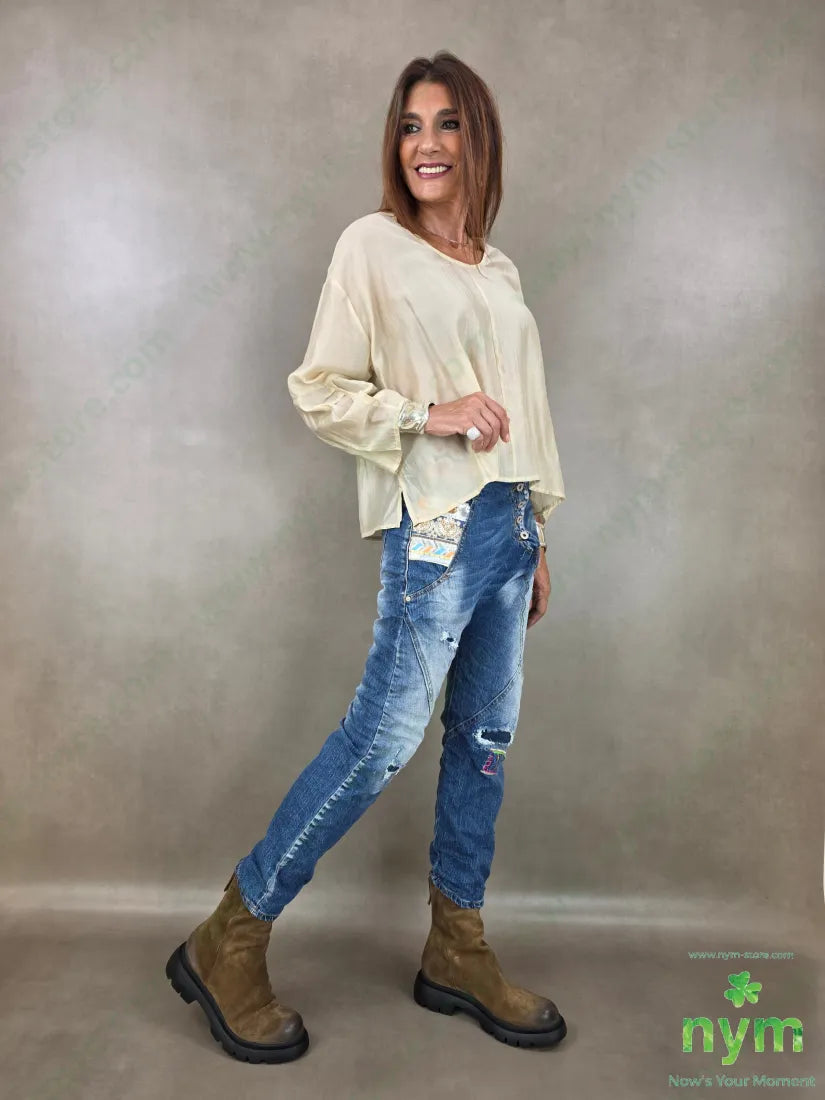 tunica motivo manica 85ly15pl - CAMICIA