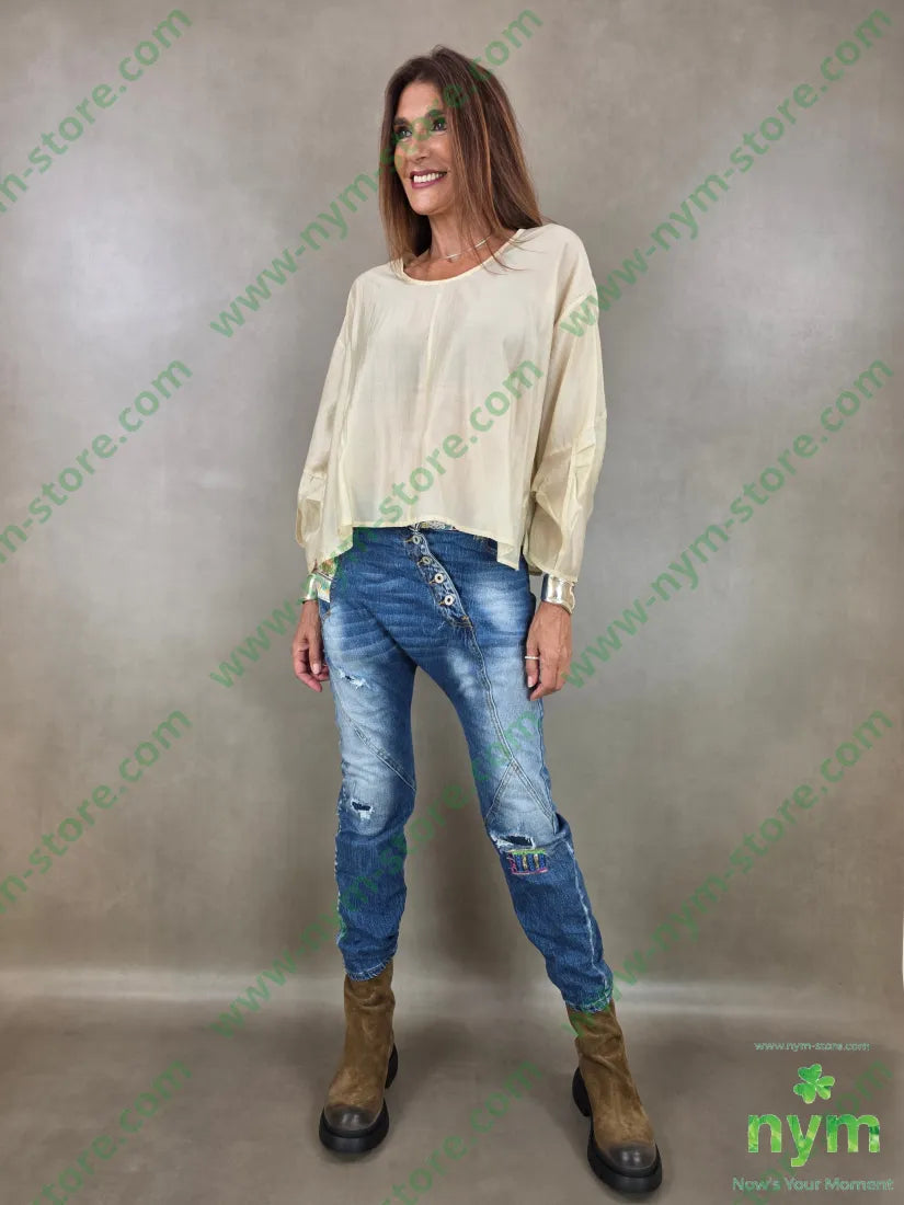 tunica motivo manica 85ly15pl - CAMICIA