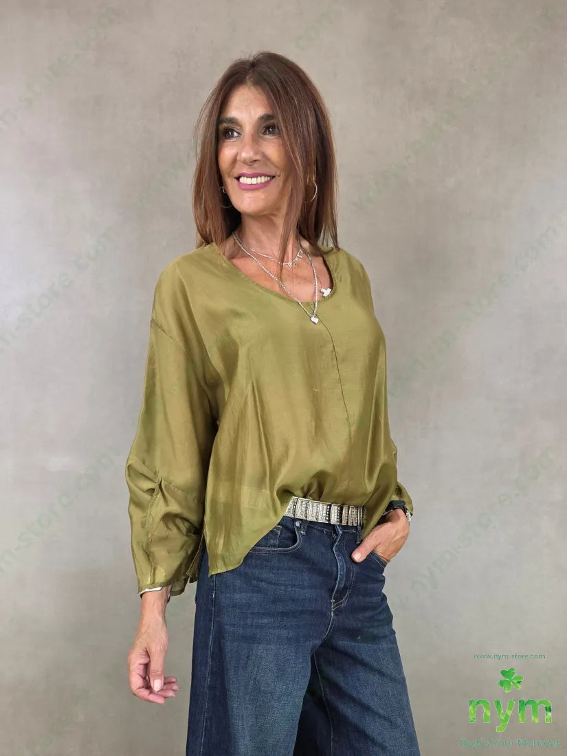 tunica motivo manica 85ly15pl - U / OLIO / AI26 - CAMICIA