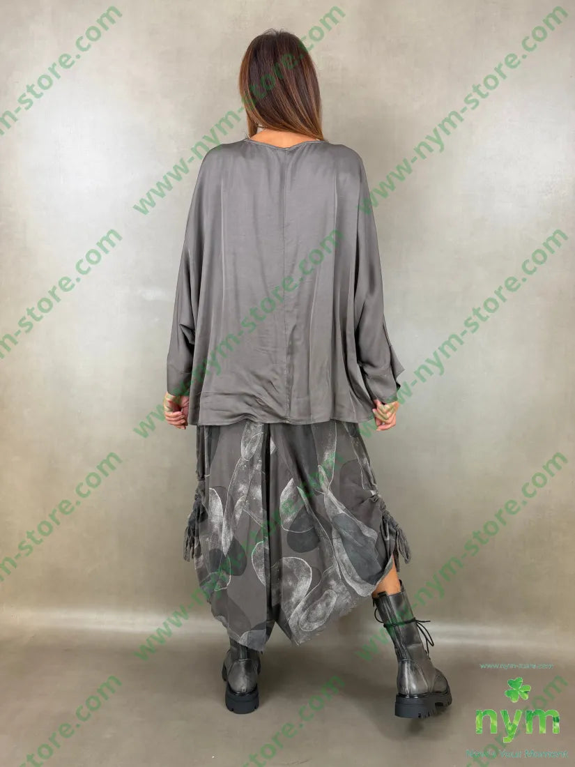 tunica raso aperta fondo 60ry40vi - CAMICIA