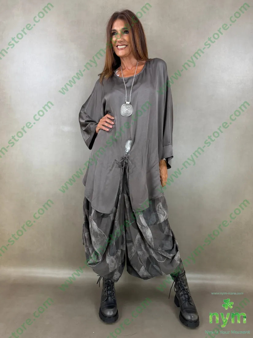 tunica raso aperta fondo 60ry40vi - CAMICIA