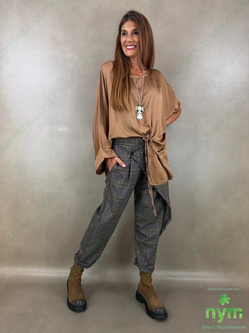 tunica raso aperta fondo 60ry40vi - CAMICIA