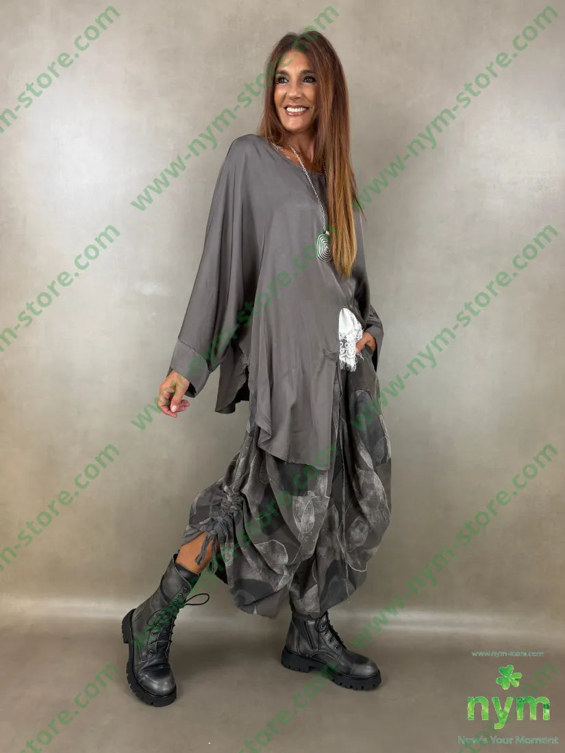 tunica raso aperta fondo 60ry40vi - CAMICIA