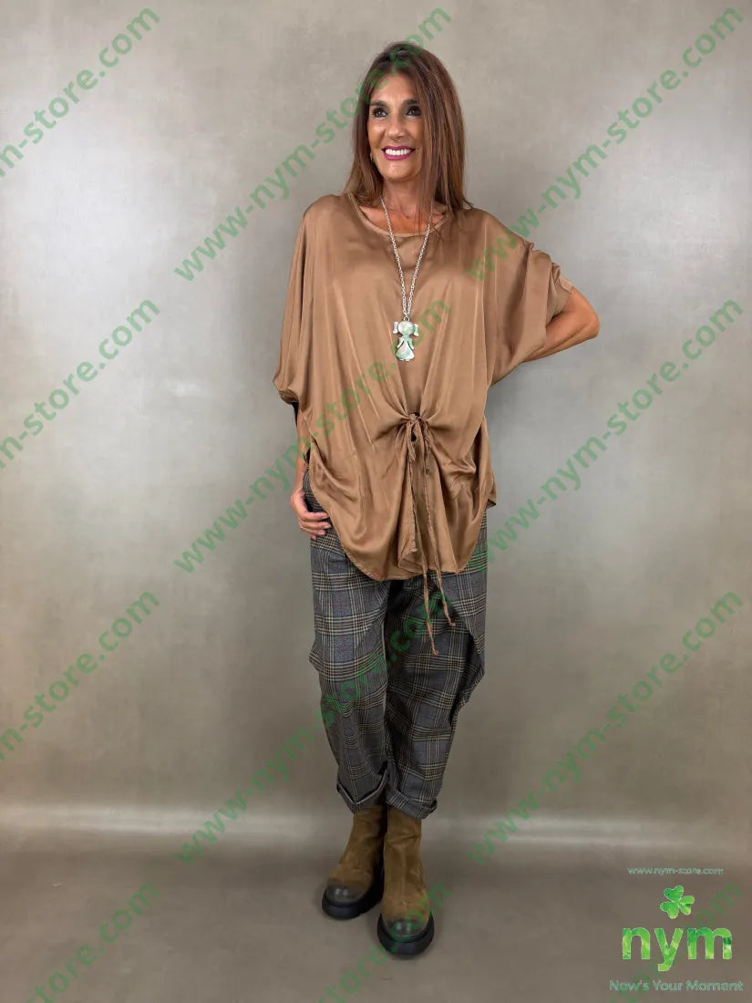 tunica raso aperta fondo 60ry40vi - CAMICIA