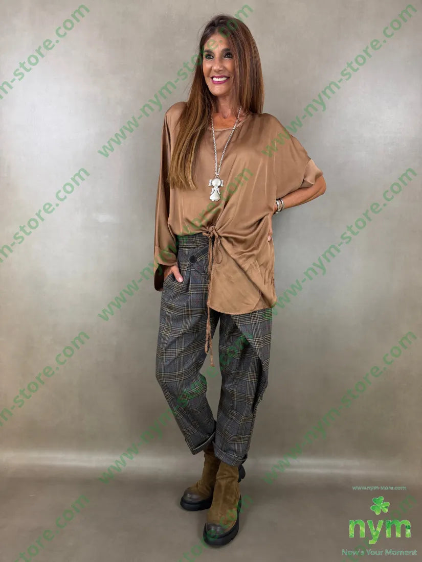 tunica raso aperta fondo 60ry40vi - CAMICIA
