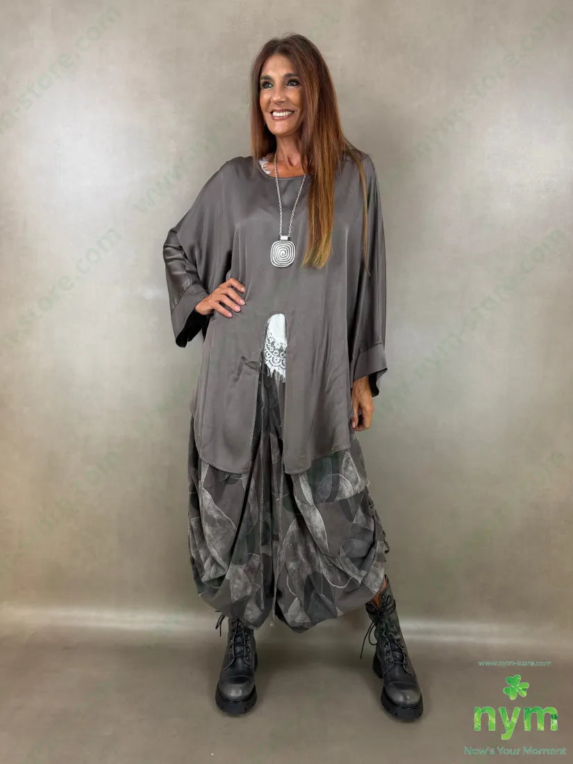 tunica raso aperta fondo 60ry40vi - CAMICIA