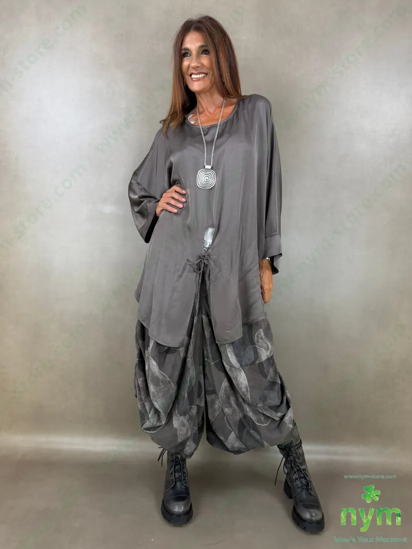 tunica raso aperta fondo 60ry40vi - CAMICIA