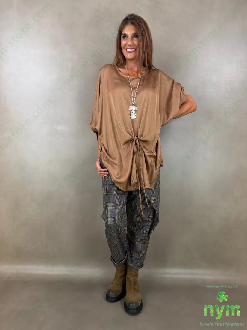 tunica raso aperta fondo 60ry40vi - CAMICIA