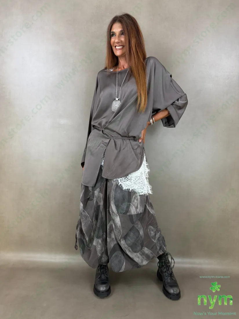 tunica raso aperta fondo 60ry40vi - CAMICIA