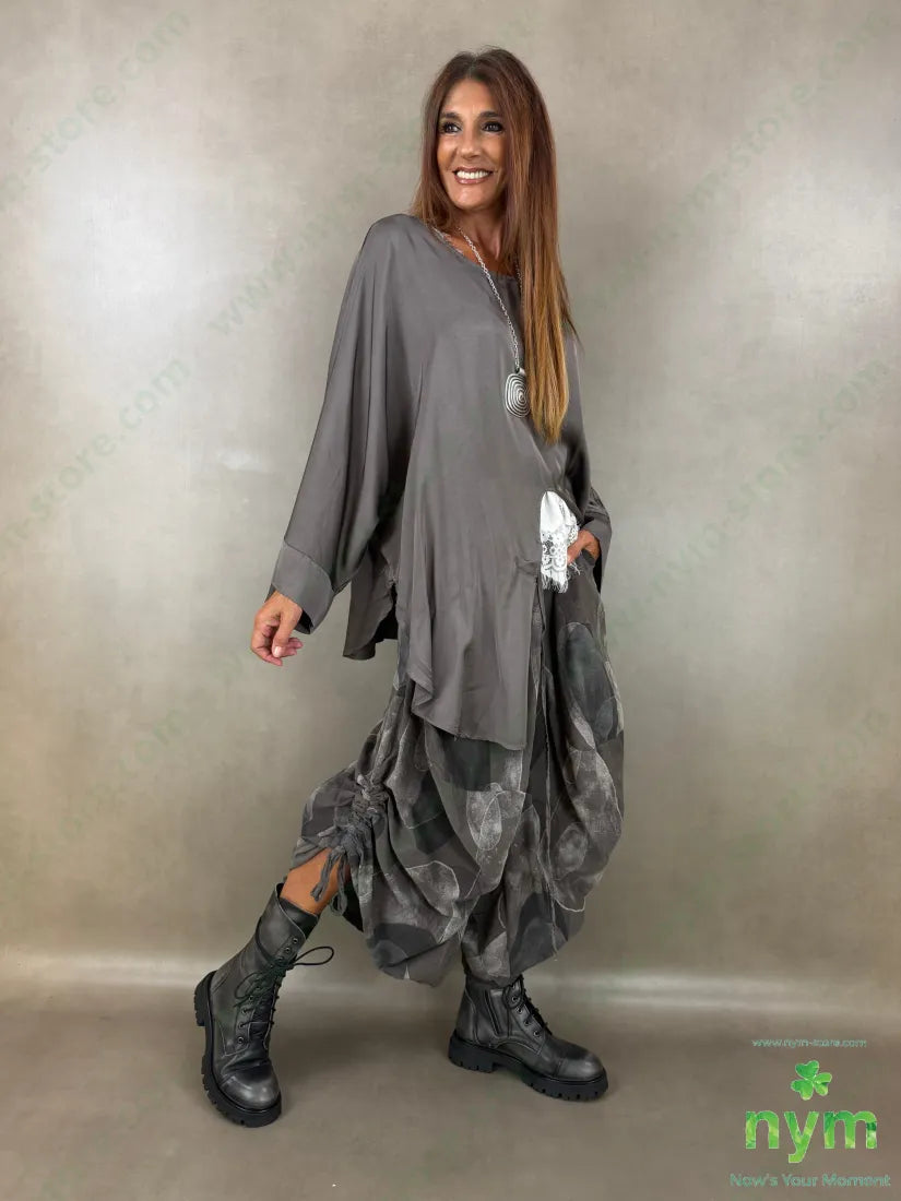 tunica raso aperta fondo 60ry40vi - CAMICIA