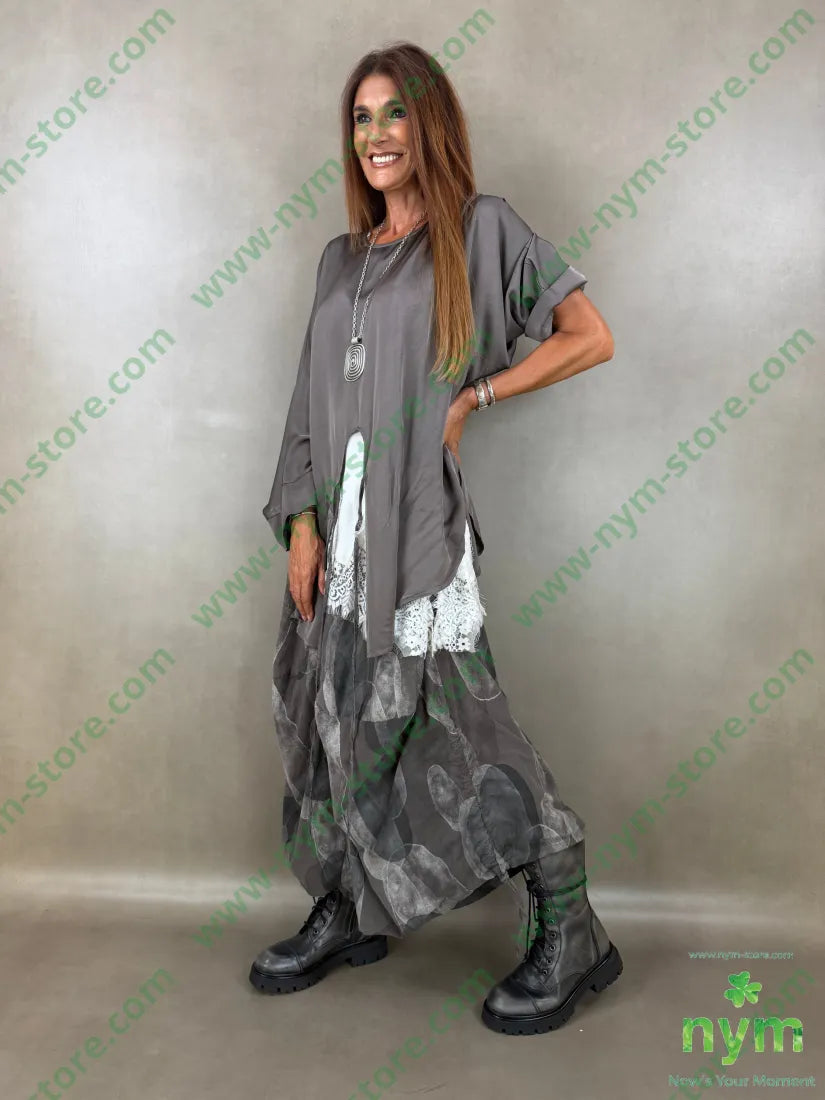 tunica raso aperta fondo 60ry40vi - CAMICIA