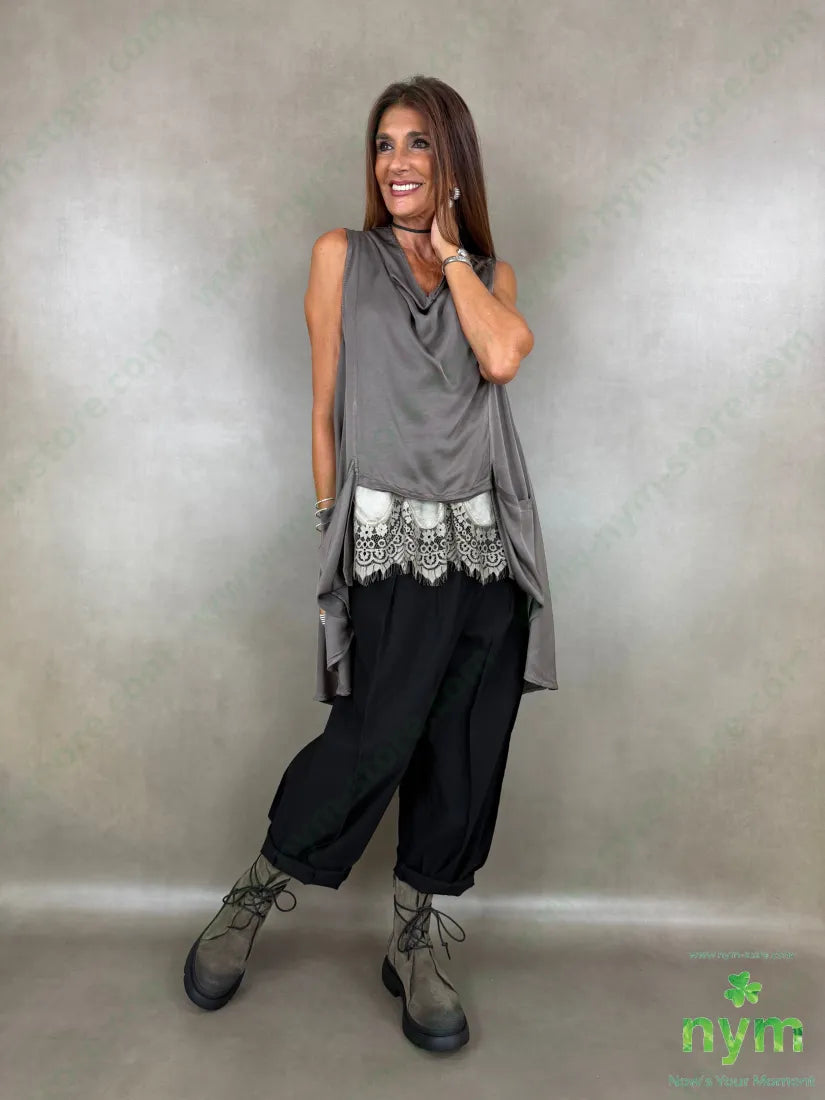tunica raso corta davanti tasche 63ry40vi - U / FANGO / AI26 - CAMICIA