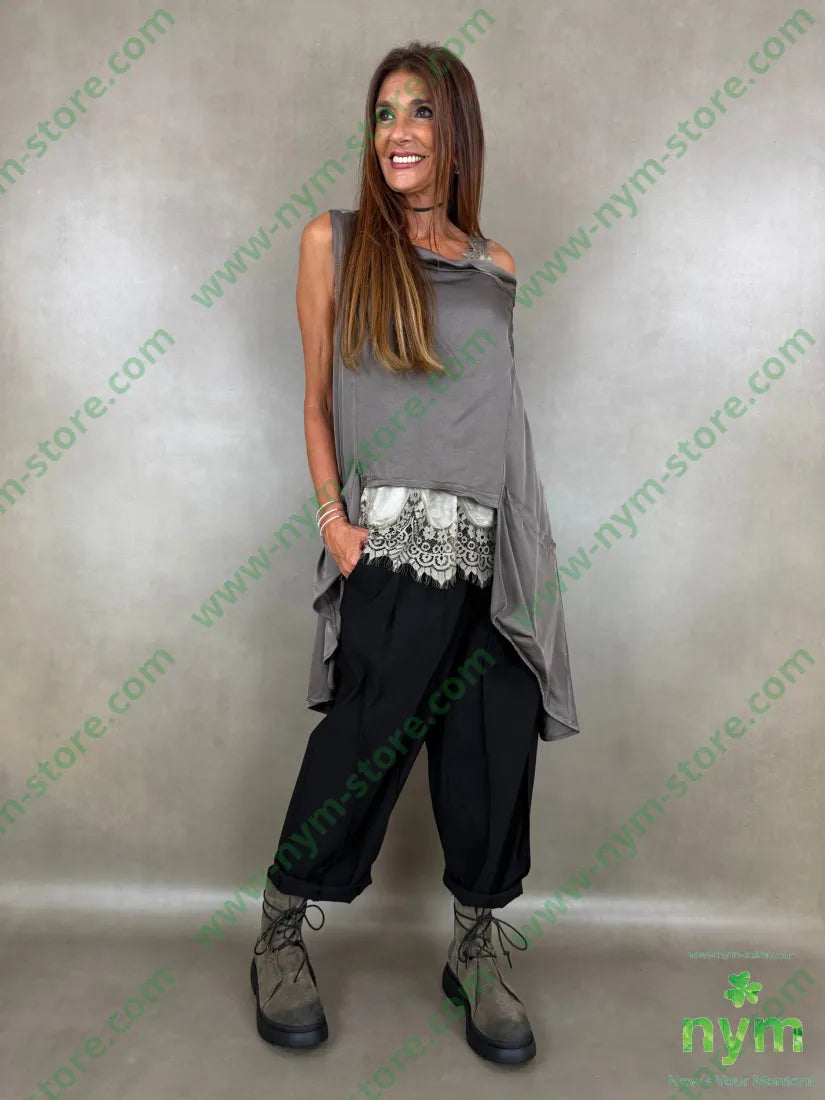 tunica raso corta davanti tasche 63ry40vi - U / FANGO / AI26 - CAMICIA