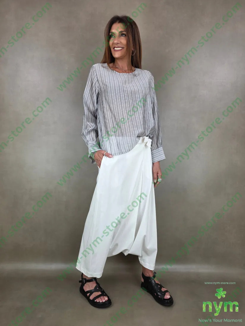tunica rigata polso camicia 90tc10pl - U / GRIGIO C. / PE26 - CAMICIA