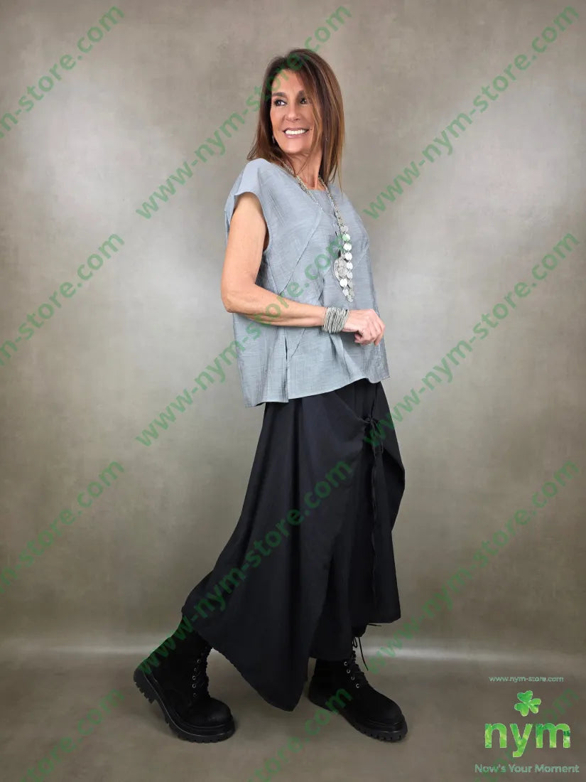 tunica senza maniche cucitura in taglio 46pl41co13pa U / GRIGIO C. / PE26 CAMICIA