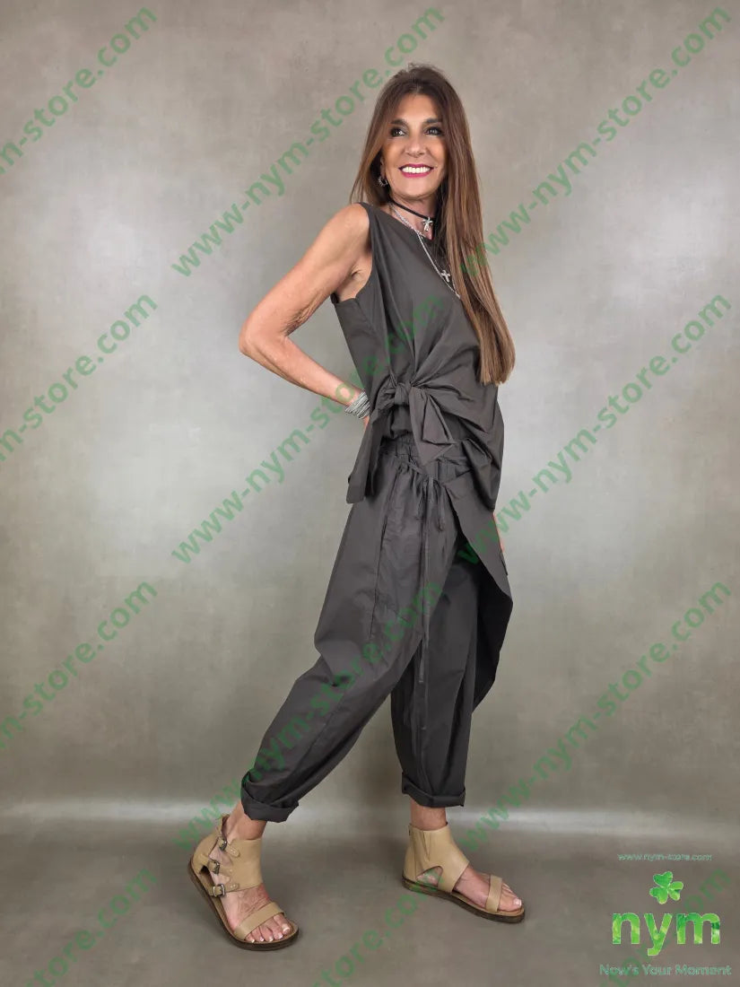 tunica senza maniche fiocco lato 98co2ea - U / MARRONE / PE26 - CAMICIA