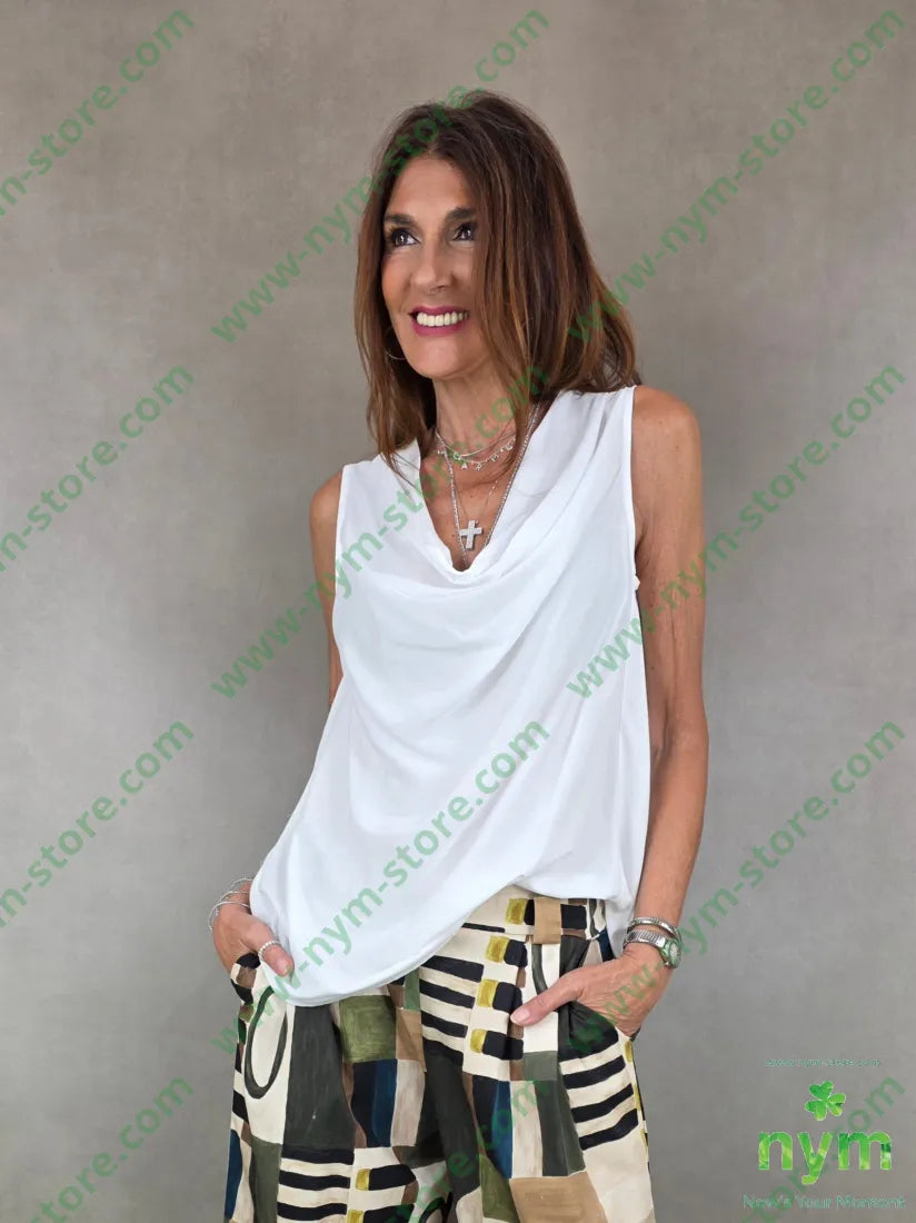 tunica sormonto dietro 67vi33pl - U / PANNA / PE26 - CAMICIA