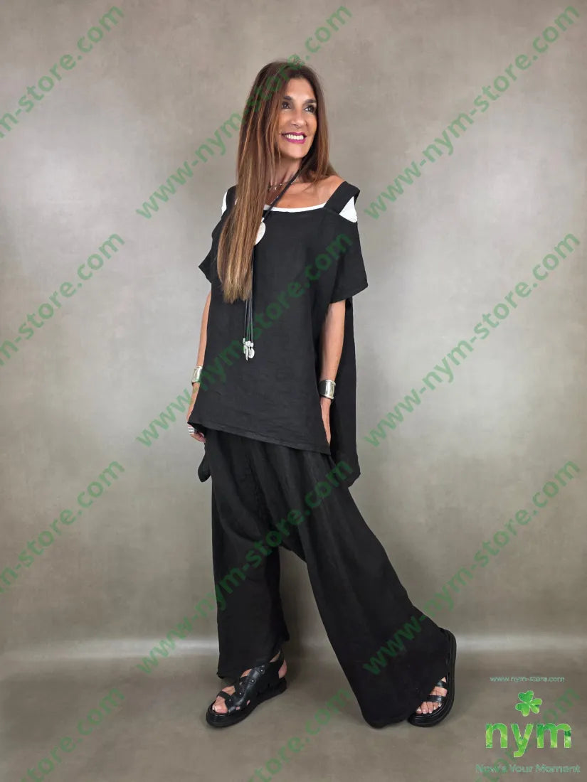 tunica spalle scoperte mm puro lino 100li - CAMICIA