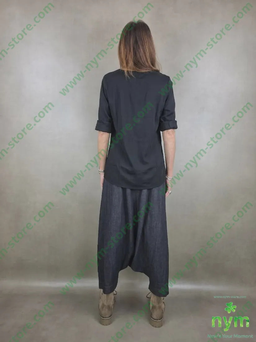 tunica stondata elastan 96vi4ea - CAMICIA