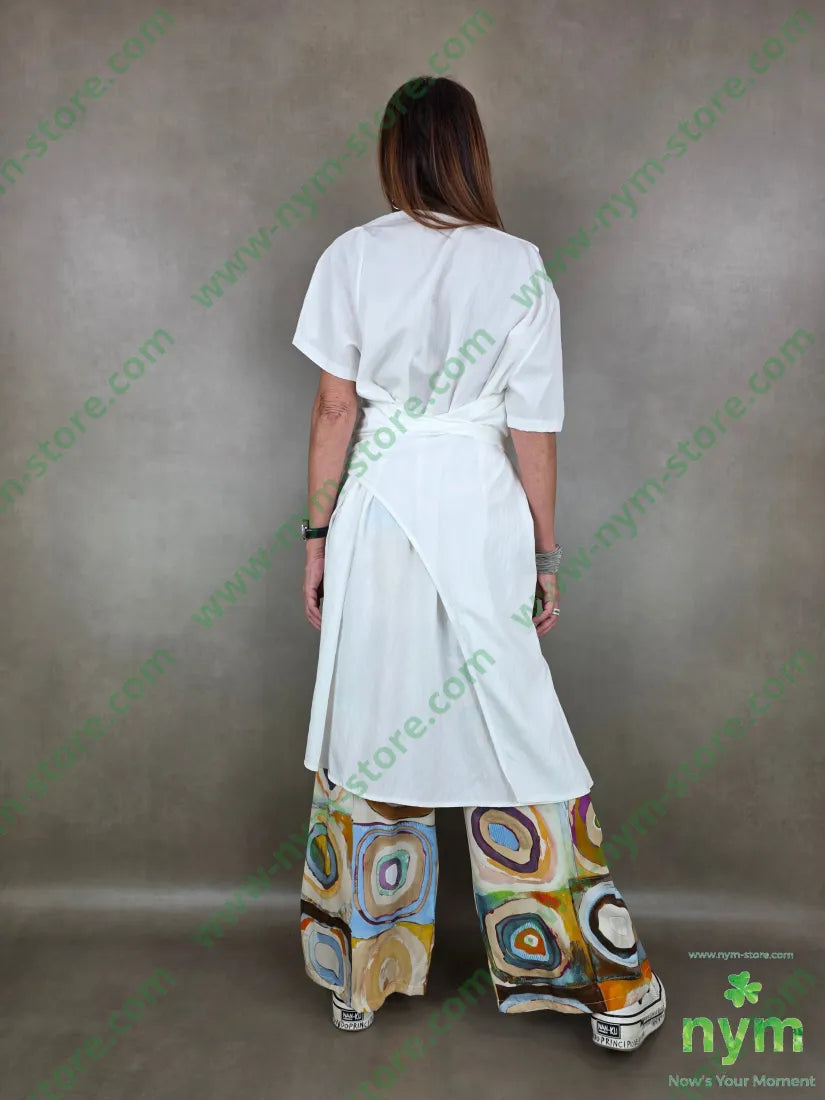 tunica tessuto grinza lunga 75vi25ny - U / PANNA / PE26 - CAMICIA